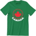 thumbnail image 1 of Canada Pride Mens Funny Patriotic Flag Retro Feel Canadian Maple Leaf Tee Shirt, 1 of 4