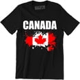 thumbnail image 1 of Canada Pride Mens Funny Patriotic Flag Retro Feel Canadian Maple Leaf Tee, 1 of 4