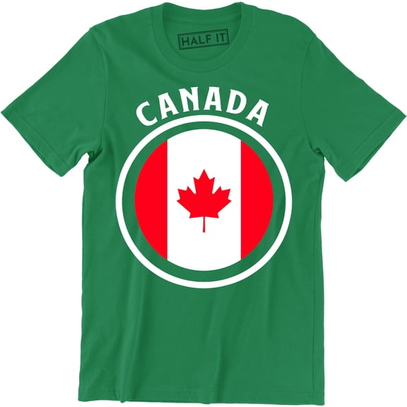 Canada Pride Mens Funny Patriotic Novelty Retro Feel Canadian Maple Leaf T-Shirt