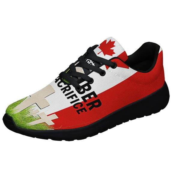 Canada Remembrance Day Remember The Sacrifice Shoes Sneakers Black Size 9