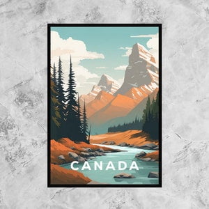 Canada Retro Travel Poster, 8x12 UNFRAMED