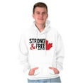 thumbnail image 1 of Canada Strong And Free Maple Leaf Hoodie Sweatshirt Women Men Brisco Brands L, 1 of 6