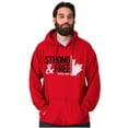 thumbnail image 1 of Canada Strong And Free Maple Leaf Unisex Plus Fleece Graphic Hoodie Brisco Brands 2X, 1 of 5