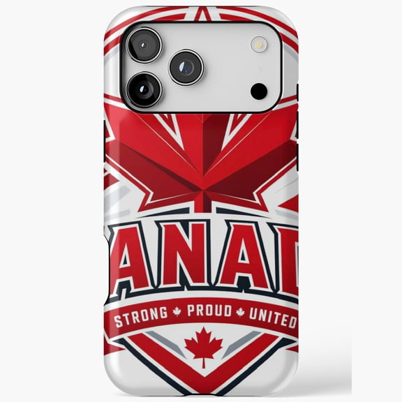 Canada Strong Proud United Maple Leaf for iPhone Case 11 through 17 Pro Max
