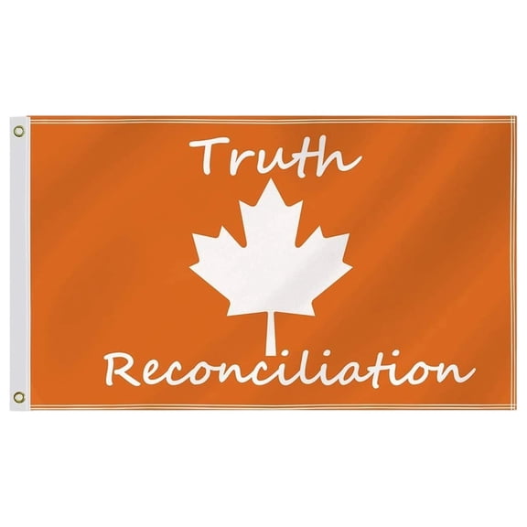 Canada Truth And Reconciliation Day Flag Orange Shirt National Indigenous Child Matters Banner for Outdoor Indoor Display