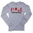 thumbnail image 1 of Canada Waterpolo - Olympic Games - Rio - Flag Men's Long Sleeve Grey T-Shirt, 1 of 2