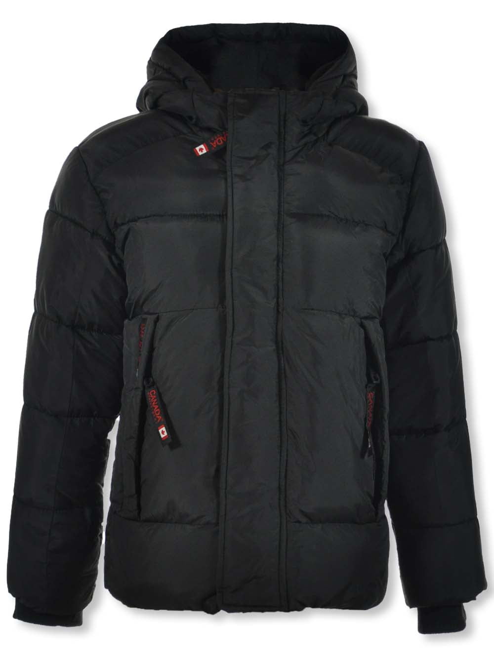 Canada Weather Gear Boys' Puffer Jacket black, 14 16 (Big Boys