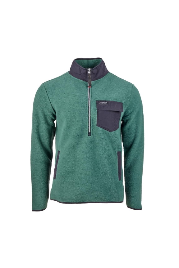 Men's Hi-Pile Fuzz Fleece 1/4 Zip Pineneedle / XL