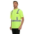 thumbnail image 1 of Canada Weather Gear Men’s High Visibility Safety Tee – Reflective Short Sleeve Work Shirt – Lightweight  Breathable, 1 of 11