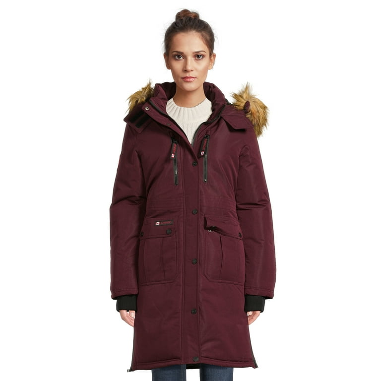 Canada Weather Gear Women's Classic Long Parka Jacket with Hood