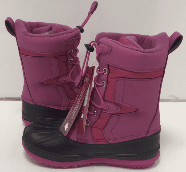 Pink and grey duck boots hot sale