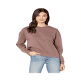 thumbnail image 1 of Canada Women's H2O Dri Wash Crew Sweater Brown Size Medium, 1 of 3