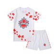 thumbnail image 1 of Canada Youth Boys Soccer Jerseys Outdoor Sports Kid Activewear Training Short Sleeve Kit Shirt Shorts Set, White XS, 1 of 7