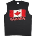 thumbnail image 1 of Canada flag t-shirt sleeveless t-shirt muscle tee for men, 1 of 1