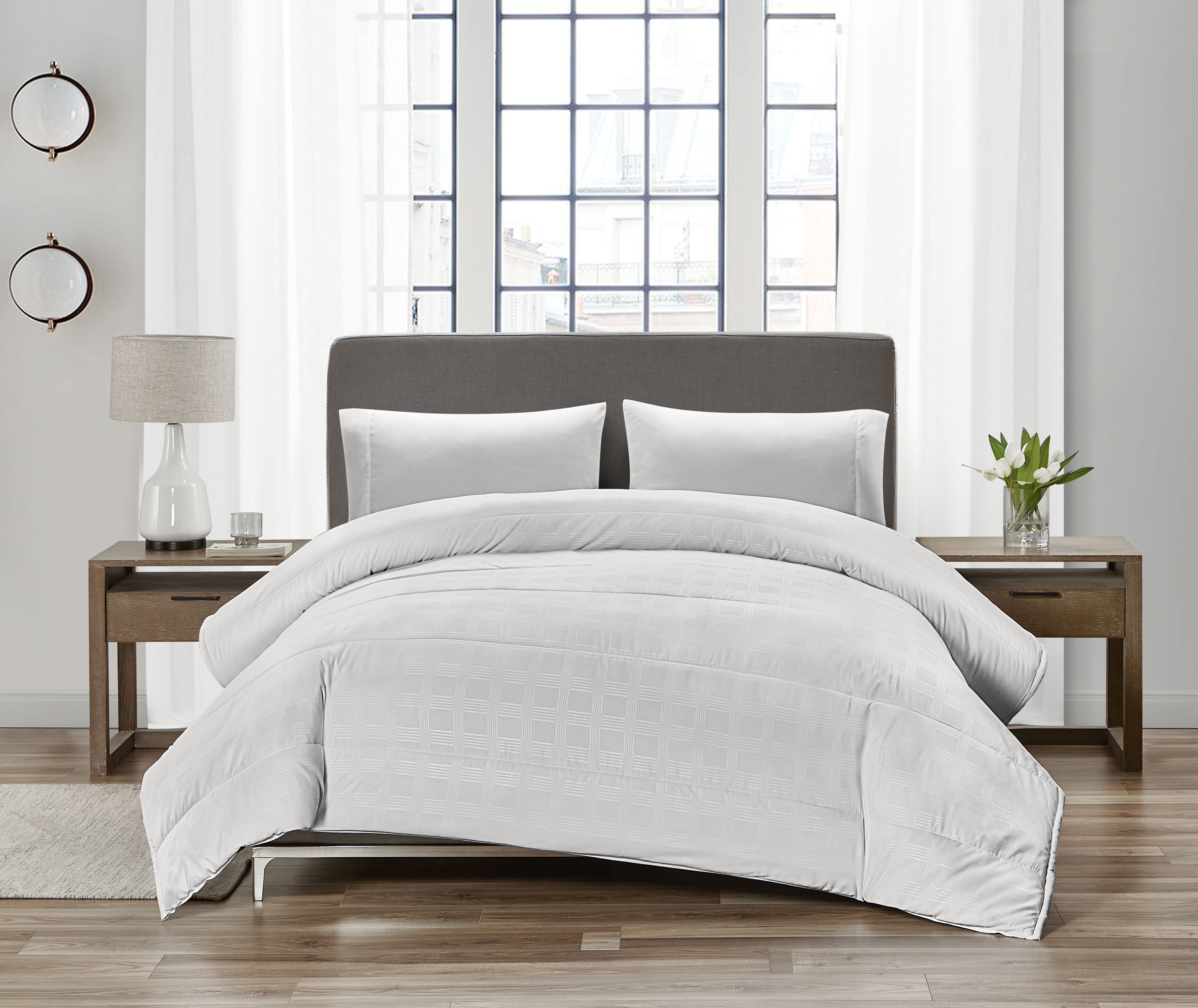 Canada's Best Down Alternative Comforter Light Weight Queen, Gray