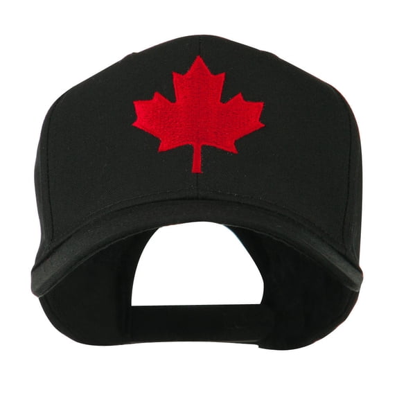 Canada's Maple Leaf Embroidered Cap - Black OSFM