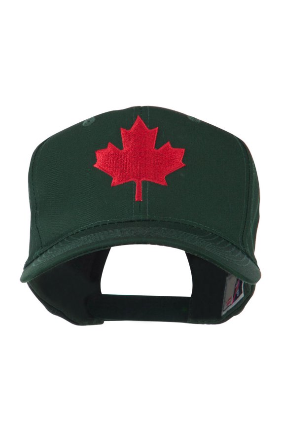 Canada's Maple Leaf Embroidered Cap - Green OSFM