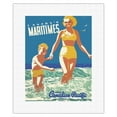 thumbnail image 1 of Canada’s Maritimes - St. Andrews By the Sea - Canadian Pacific - Vintage Ocean Liner Travel Poster by Peter Ewart c.1950 - Fine Art Rolled Canvas Print 11in x 14in, 1 of 4