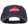 thumbnail image 1 of Canada with Maple Leaf Embroidered Low Cap - Navy OSFM, 1 of 5