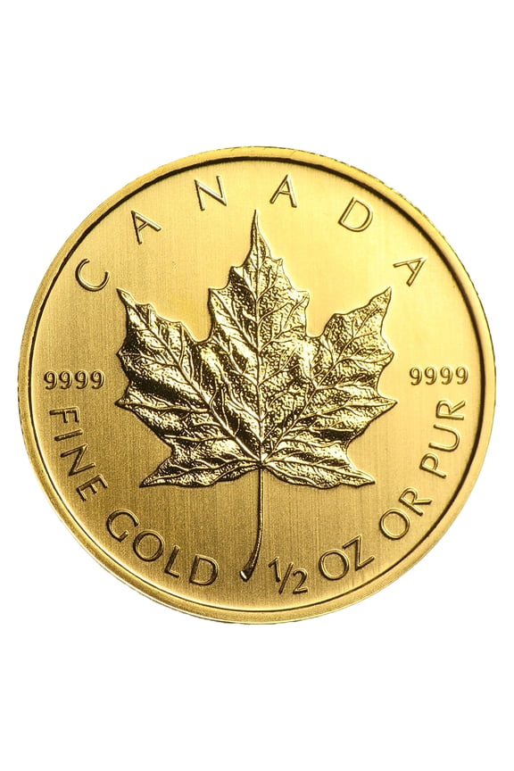 Canadian 1/2 oz Gold Maple Leaf Coin BU - Random Year