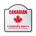 thumbnail image 1 of Canadian 12" X 12" Sign | Indoor/Outdoor Plastic | SignMission Designer Parking Canada Flag Maple Leaf Hockey Canadien Novelty Gift Funny Joke Gag Road Garage, 1 of 4
