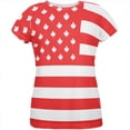 thumbnail image 1 of Canadian American Flag All Over Womens T Shirt Multi 2XL, 1 of 2