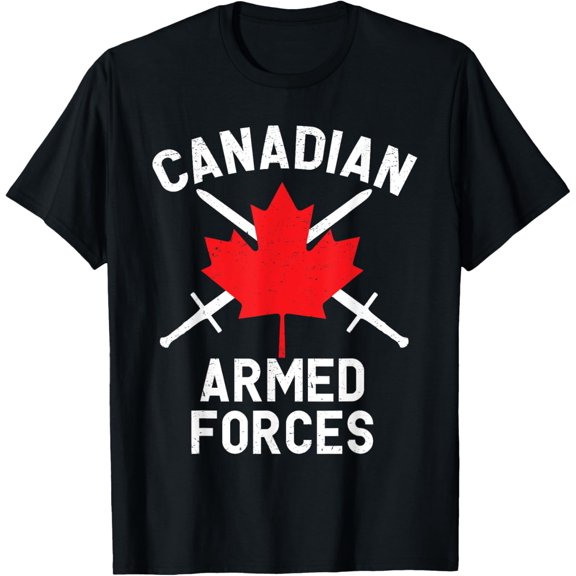 Canadian Armed Forces Flag of Canada T-Shirt T-Shirt100% cotton