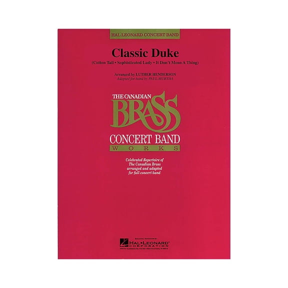 Canadian Brass Classic Duke (Canadian Brass) Concert Band Level 4 by Duke Ellington Arranged by Paul Murtha