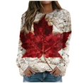Canadian Flag Graphic Sweatshirts Canada Maple Leaves 3D Printed
