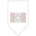 thumbnail image 1 of Canadian Flag Rhinestone Bandana White Small, 1 of 1