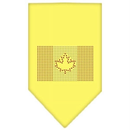 Canadian Flag Rhinestone Bandana Yellow Large