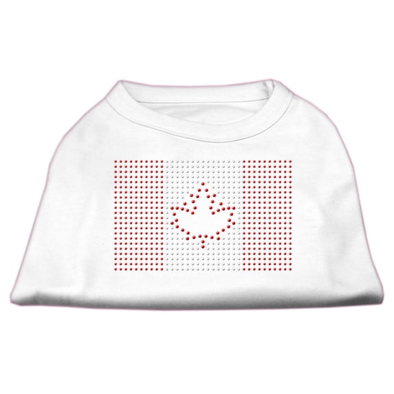 Pet Dog Cat Shirt Rhinestone, "Canadian Flag"