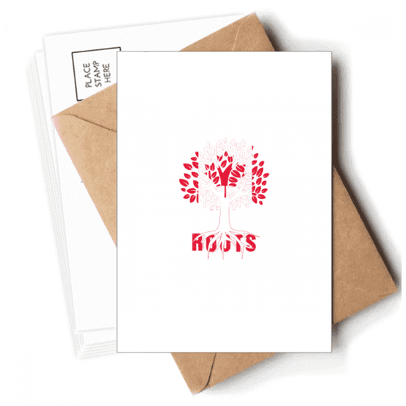 Canadian Flag Root Faly Postcards Envelopes Blank Note Cards Mailing