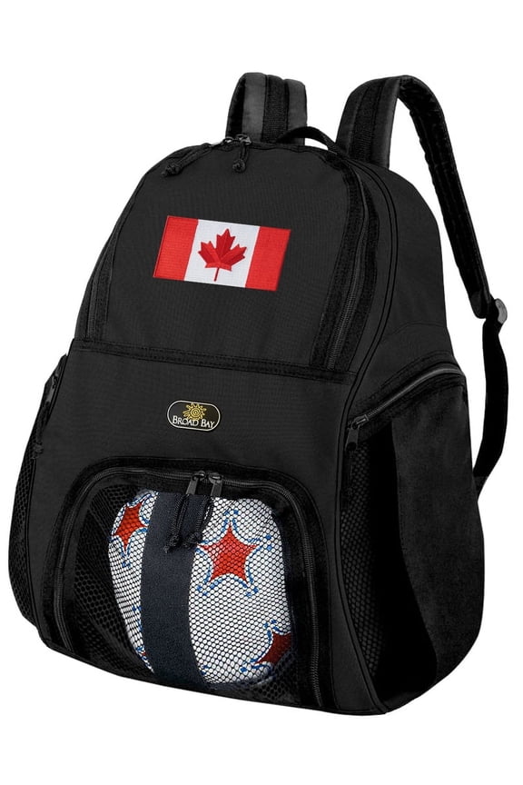 Canadian Flag Soccer Backpack or Canada Flag Volleyball Bag