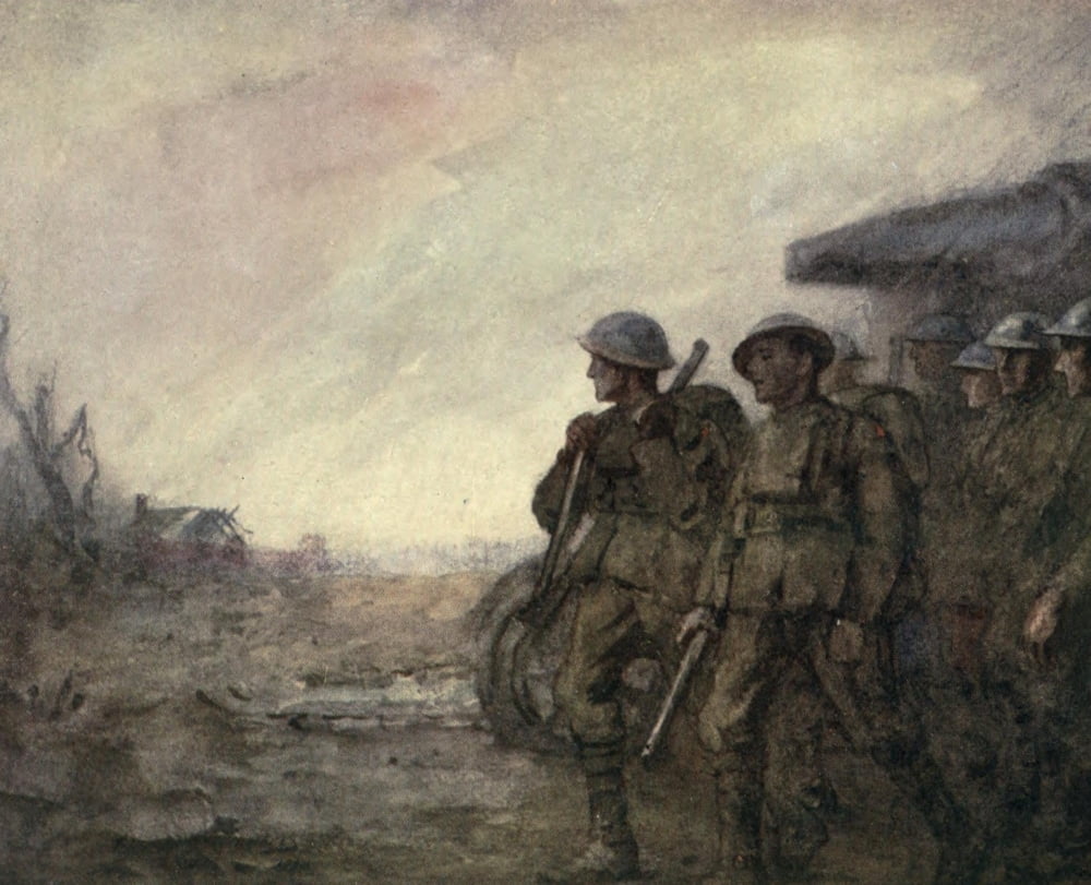 Canadian Front 1920 Advance from Valenciennes to Mons Canvas Art - Inglis Sheldon-Williams (24 x 36)