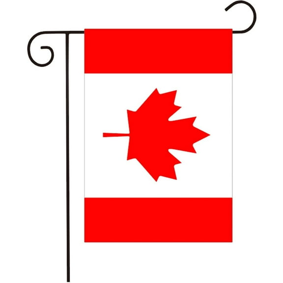 Canadian Garden Flags for Outside Small Patriotic Canada 12x18 DoubleSided Yard Flags 4th of July Independence Day Outdoor Decor 2PCS
