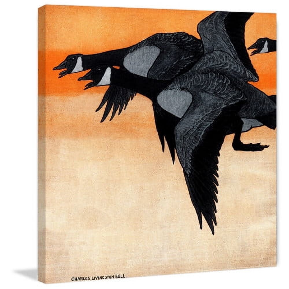 "Canadian Geese" Painting Print on Wrapped Canvas