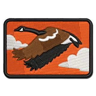Funny Iron-On Patch Be Goose - Do Crimes Goose Patches for All Fabrics and Leather | Quote Sticker to Iron on for Clothing and Backpacks | Biker