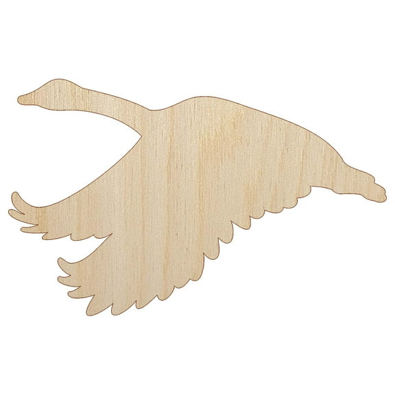 Canadian Goose Canada Wood Shape Unfinished Piece Cutout Craft DIY Projects - 4.70 Inch Size - 1/8 Inch Thick