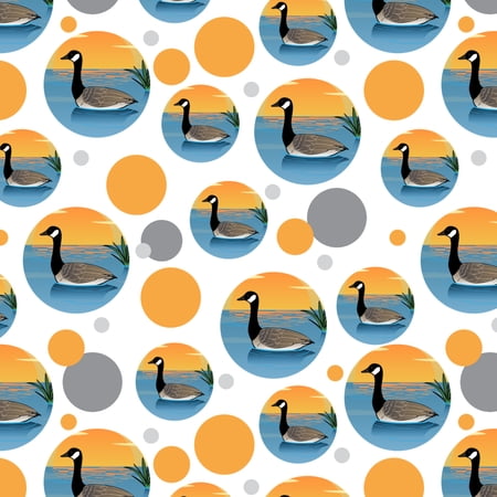 Canadian Goose Geese Swimming Canada Premium Gift Wrap Wrapping Paper Roll