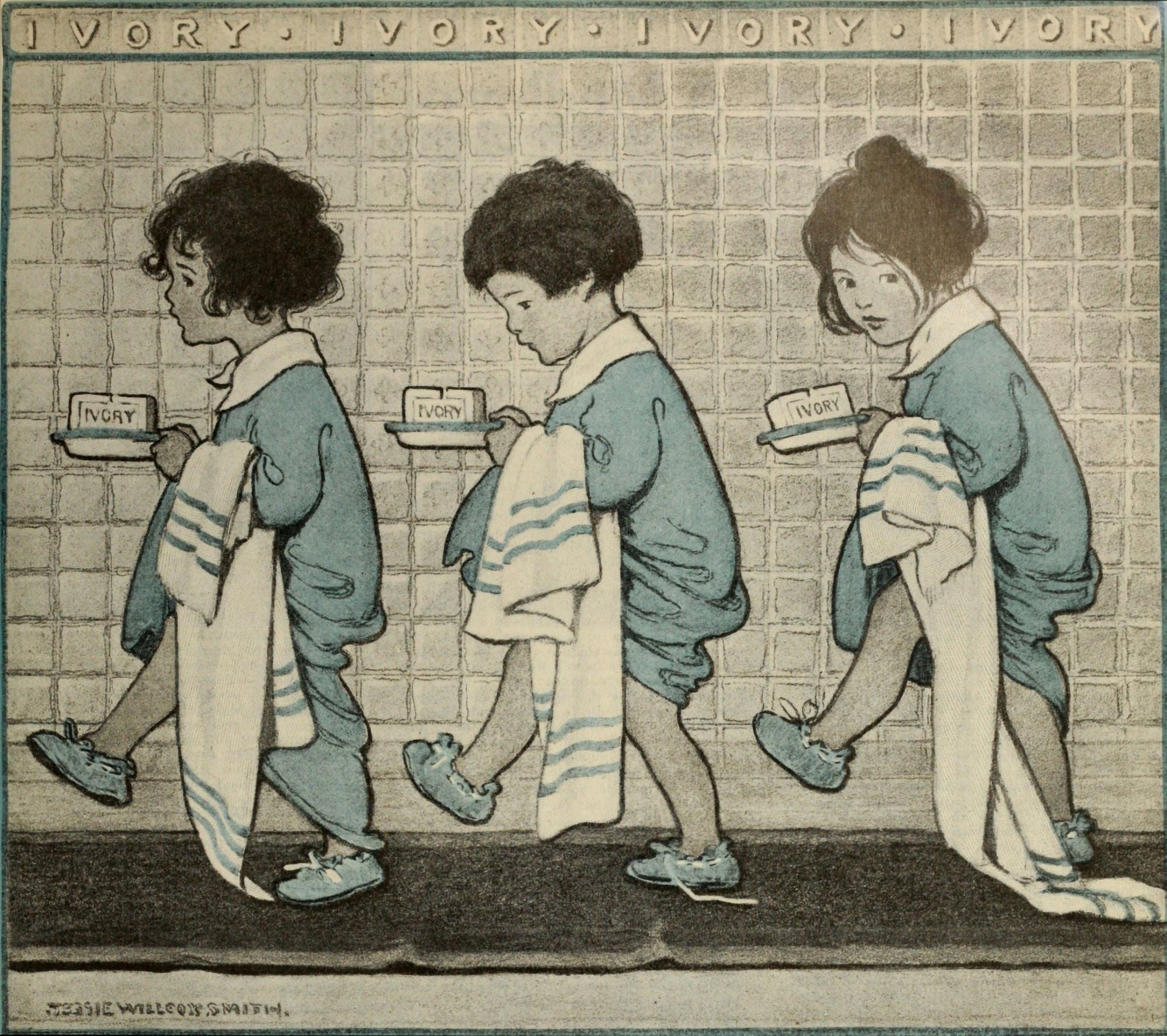 Canadian Home Journal 1922 Ivory Soap Ad Canvas Art - Jessie Willcox Smith (24 x 36)