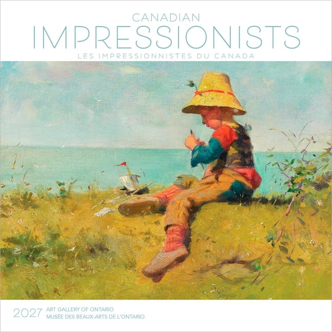 Canadian Impressionists Ago Official 2027 7 X 14 Inch (Hanging) Monthly Mini Wall Calendar English/French Bilingual, (Paperback)