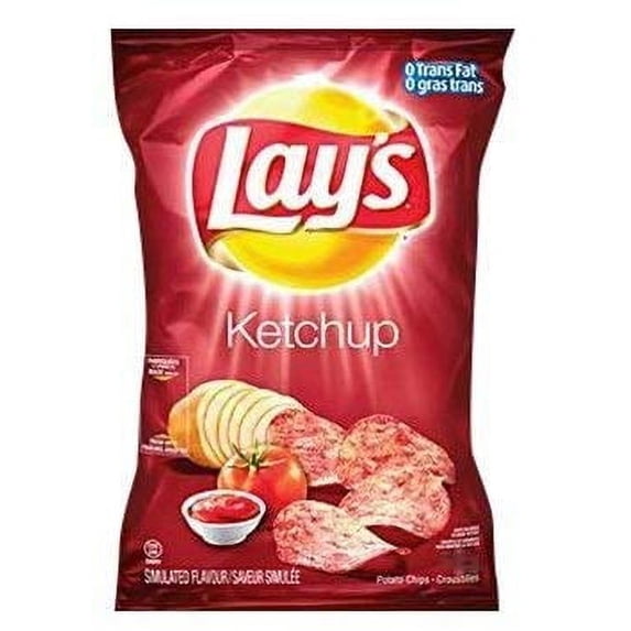 Canadian Lays Ketchup Chips - 1 bag - {Imported From Canada}