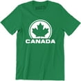 thumbnail image 1 of Canadian Maple Leaf Flag - Canada National Flag Retro Football Men's T-Shirt, 1 of 4