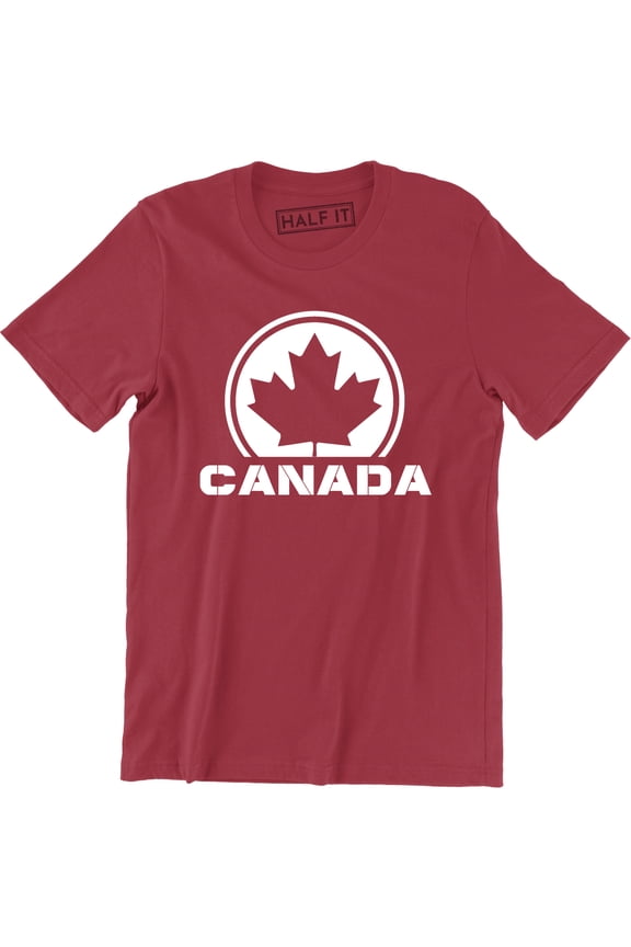 Canadian Maple Leaf Flag - Canada National Flag Retro Football Men's T-Shirt