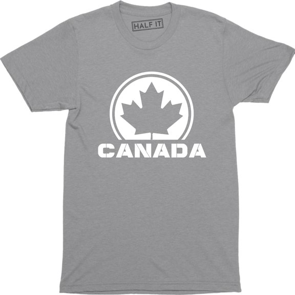 Canadian Maple Leaf Flag - Canada National Flag Retro Football Men's T-Shirt