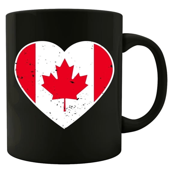 Canadian Maple Leaf 11 oz Coffee Mug - Fun Gift for Proud Canadians White Ceramic
