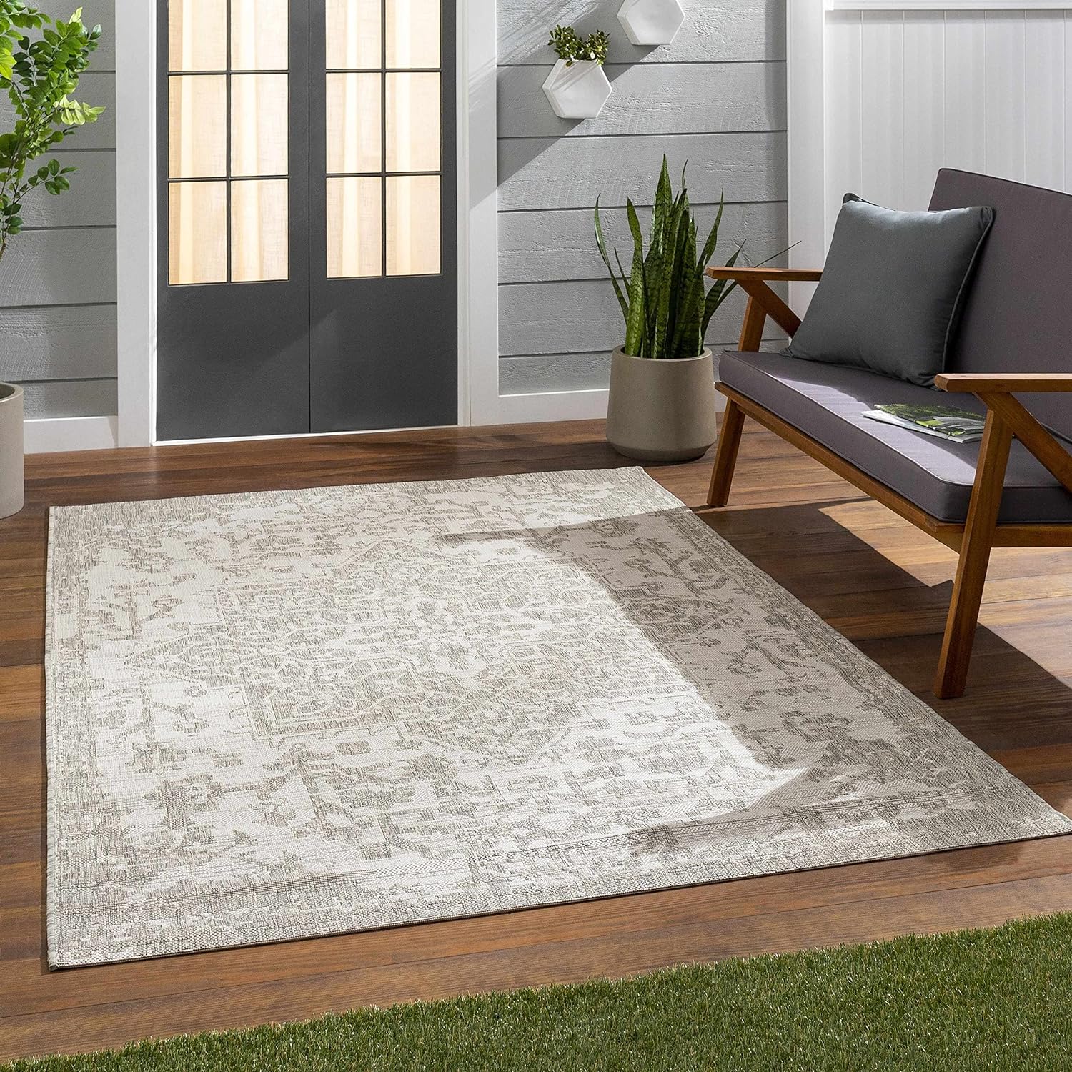 Canadian Outdoor Rug Outsite Porch Patio Area Rug Carpet Oriental