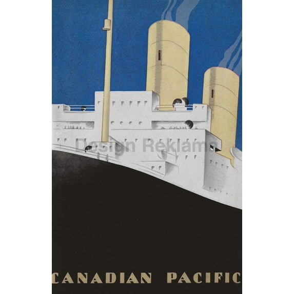 Canadian Pacific Steamship Company, 1932. Framed Vintage Travel Poster