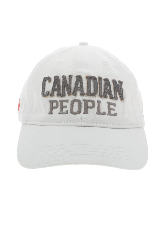 Canadian People - White 100% Cotton Adjustable Hat